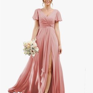 Dusty Pink Bridesmaid Dress